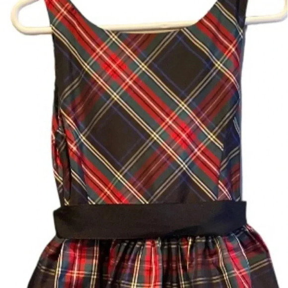 POLO RALPH LAUREN EUC GIRLS PLAID CHRISTMAS DRESS DRESSES HOLIDAY TOP SIZE 6 - Picture 3 of 4